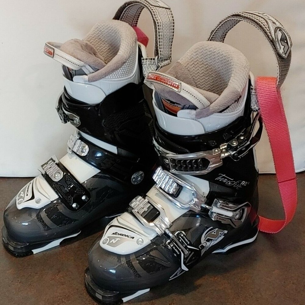 Nordica Transfire R2 Black White Heli OTG Thermo Custom Fit Ski Boots 285mm 245